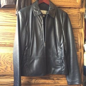 Nine West real leather jacket